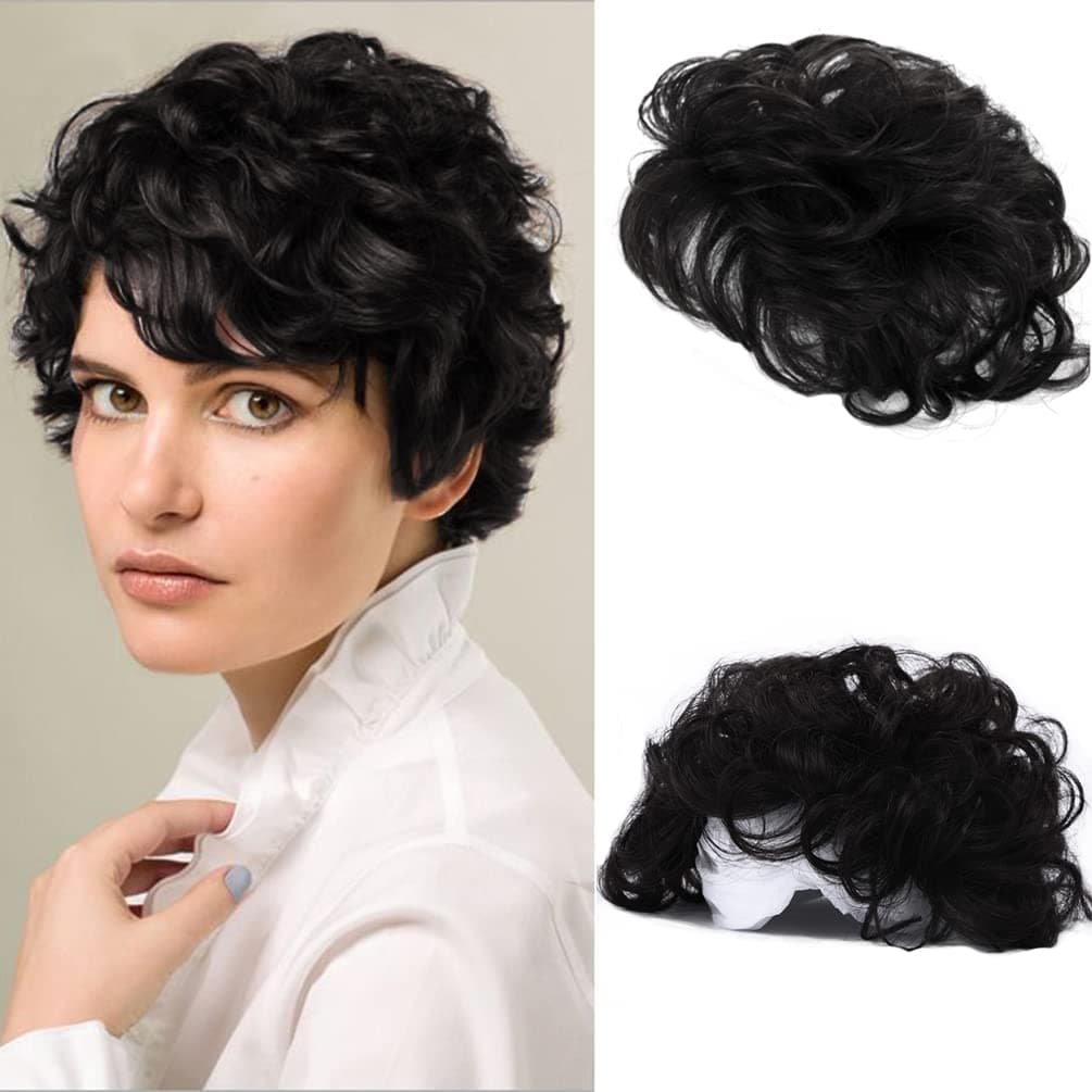 Mesa din par pentru volum Negru