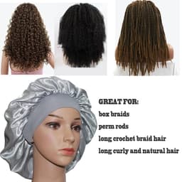Satin-Haube zum Schutz der Haare