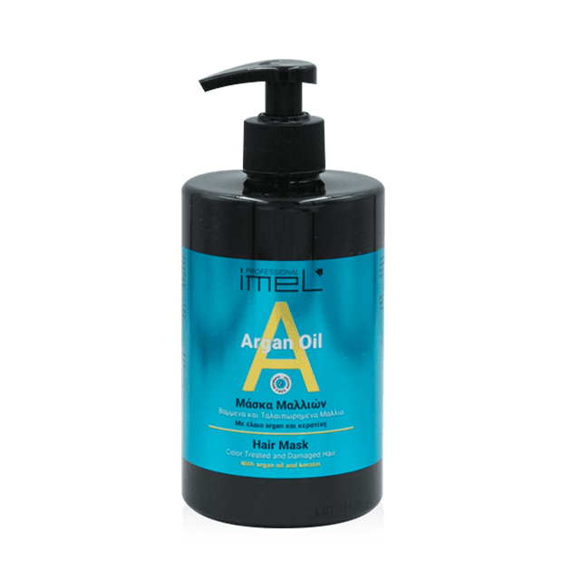 Mascarilla hidratante para el cabello con aceite de argán y queratina, 500 ml