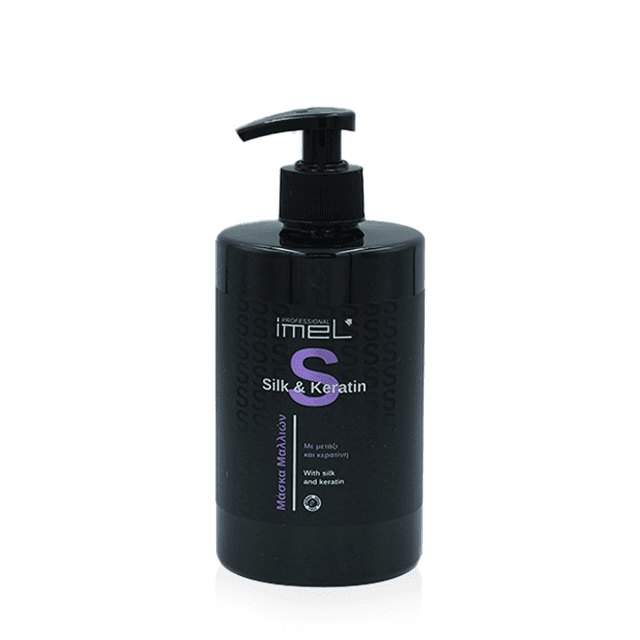 Masque professionnel Silk pour cheveux Silk and Keratin, 500 ml