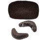 Set 3 bureti din par natural pentru coc Maro