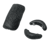 Set 3 bureti din par natural pentru coc Negru