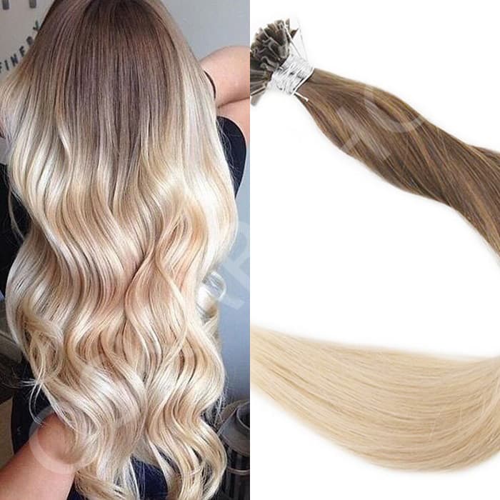 Przedłużanie włosów keratynowe Luxe Ombre #7 #60