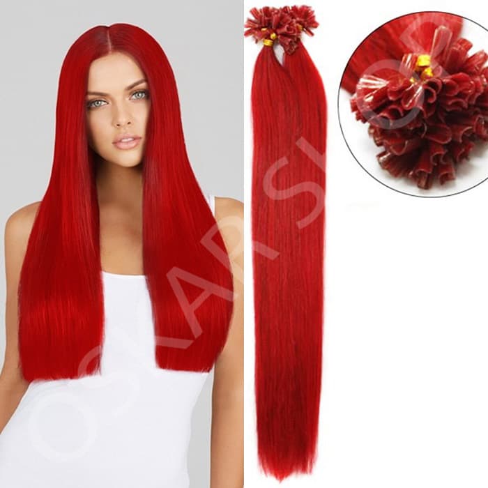 Extensiones de queratina Luxe Red
