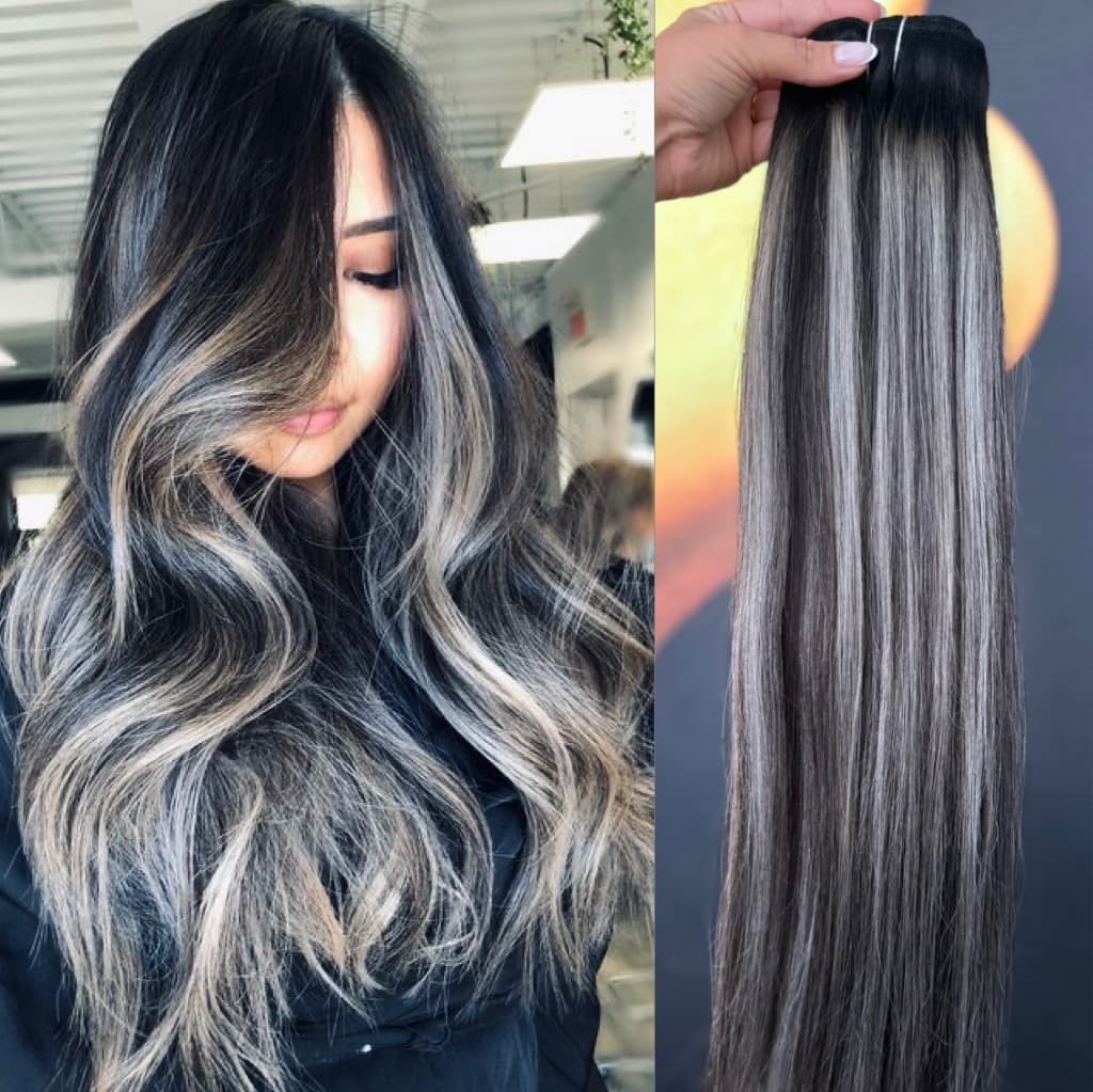 Mese Separate Luxe  Balayage B #1B/Grey/1B