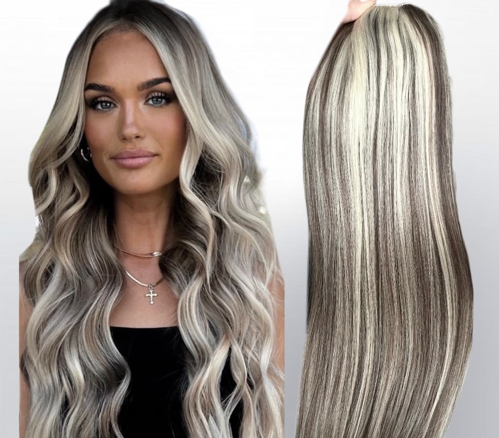Extensii Clip-on White Platinum Balayage #9 White