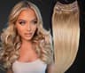 MiniGold Clip-On przedłużenia włosów Jasny blond średni #12