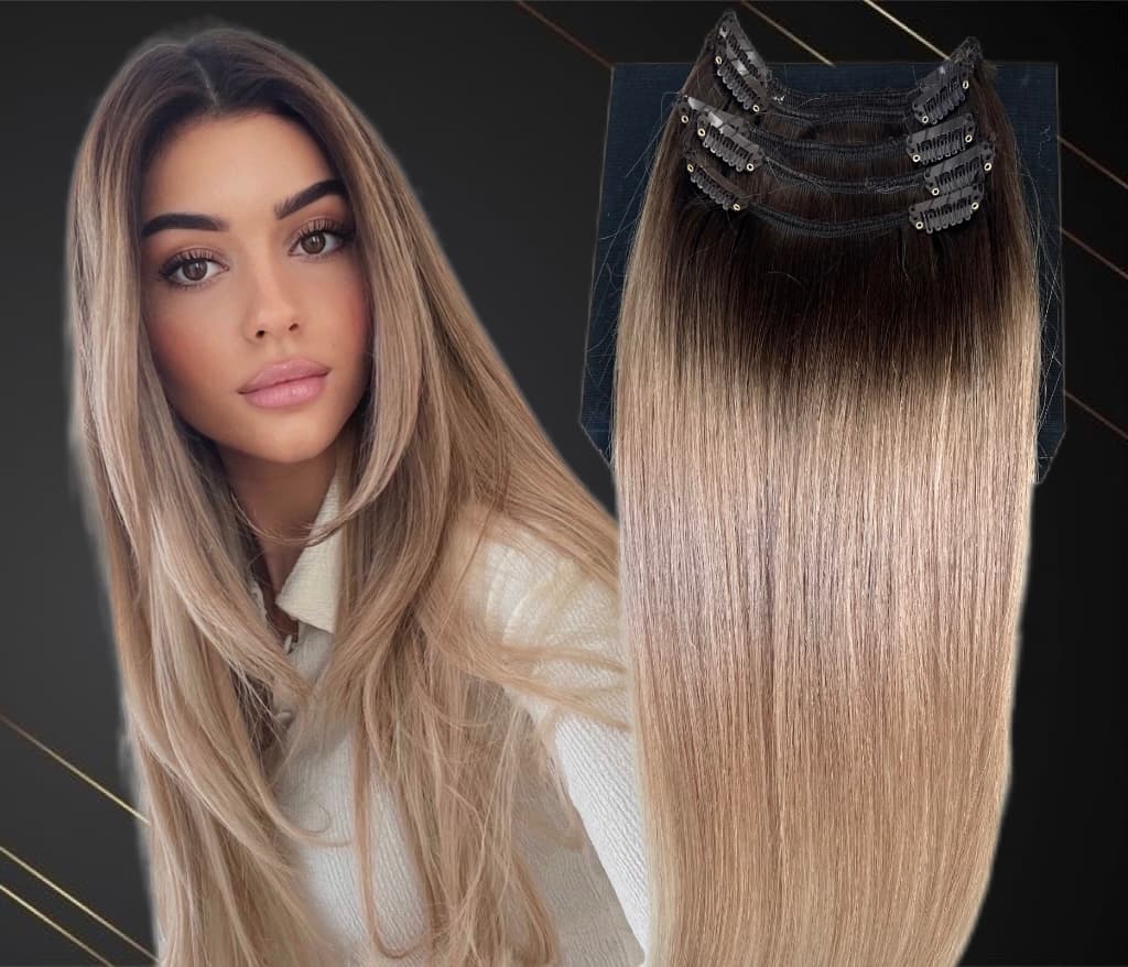 Extensje Clip-On MiniGold Ombre #2/#20