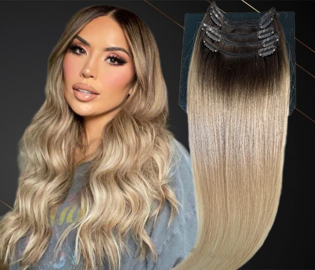 Extensiones Clip-On MiniGold Ombre #4/#20