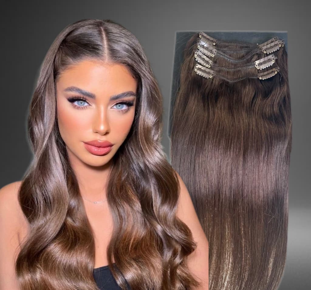 Clip-On-Extensions MiniGold Mittel Satin #4