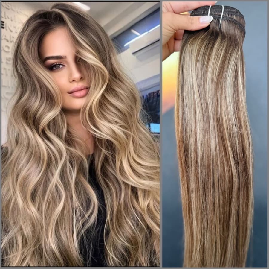 Extensiones Clip-On Luxe Balayage B #4/17/4