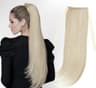 Coada de par Russian Hair  #60A Blond Platinat
