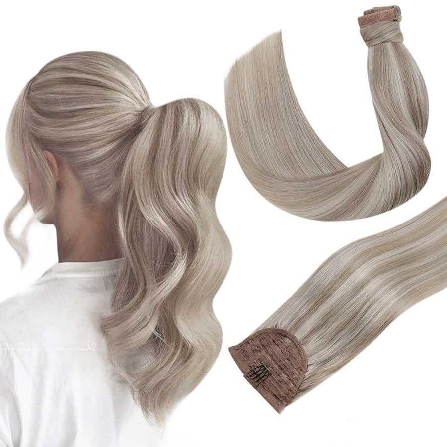 Coada de par Russian Hair Balayage #19/ Light Grey