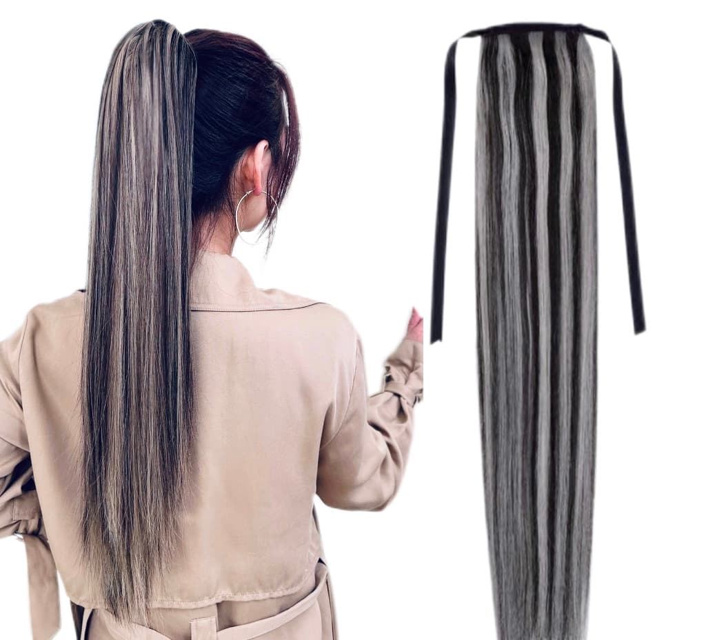Coda di Capelli Diamond Balayage #1/ Grigio Chiaro