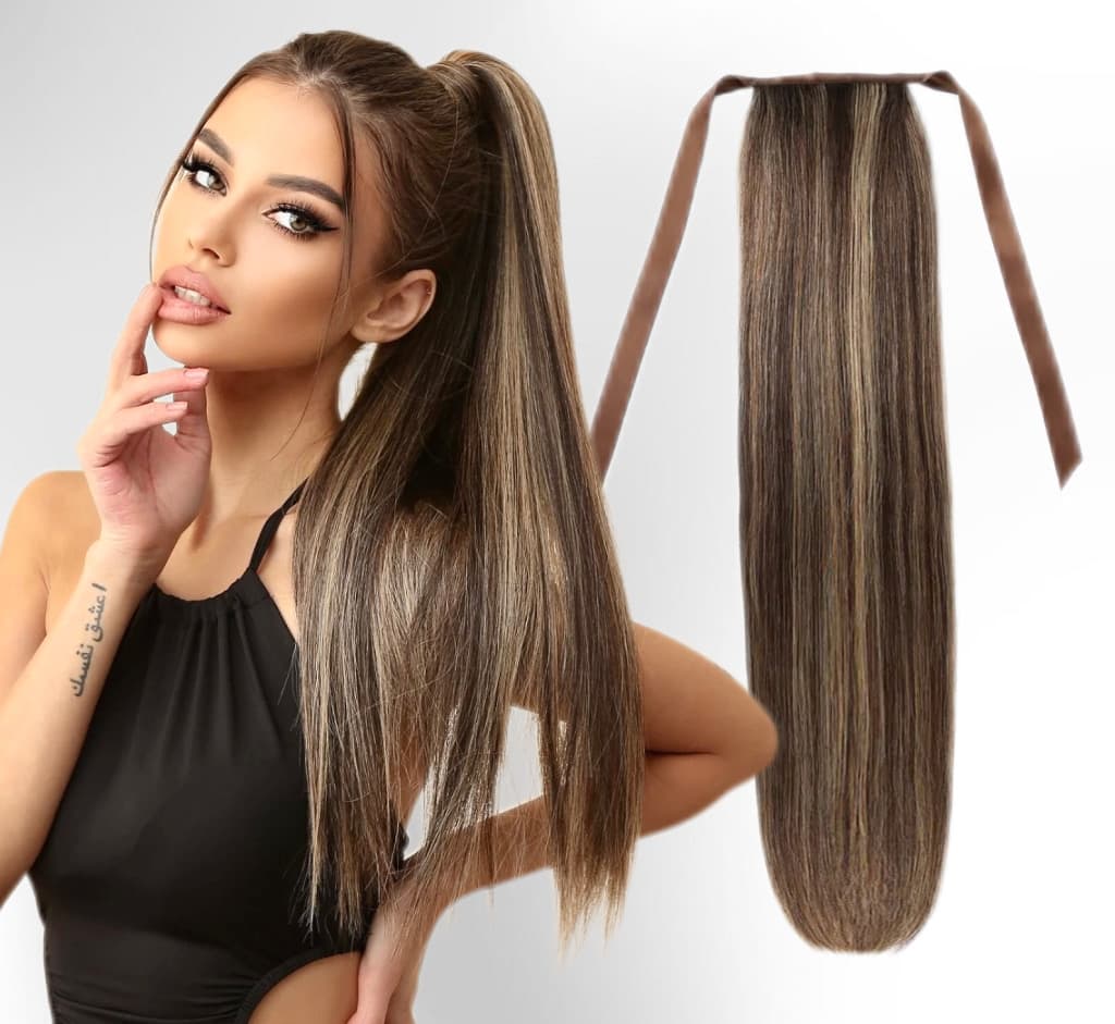 Queue de cheval White Platinum Balayage #2/#24