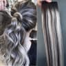 Oskar Balayage Pferdeschwanz #1B/Light Grey