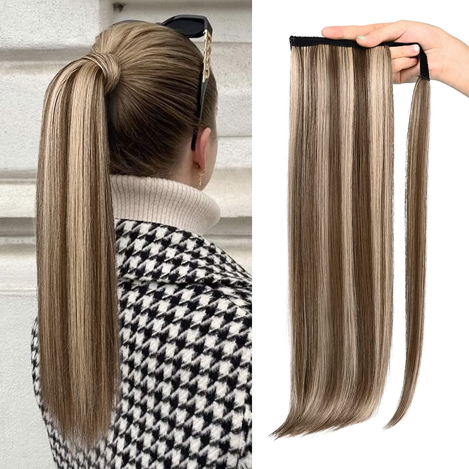Coda di capelli con velcro Magic Tail Schiarita #6/#60