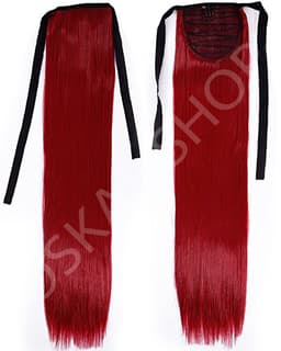 Coleta de Pelo con Diademas Roja