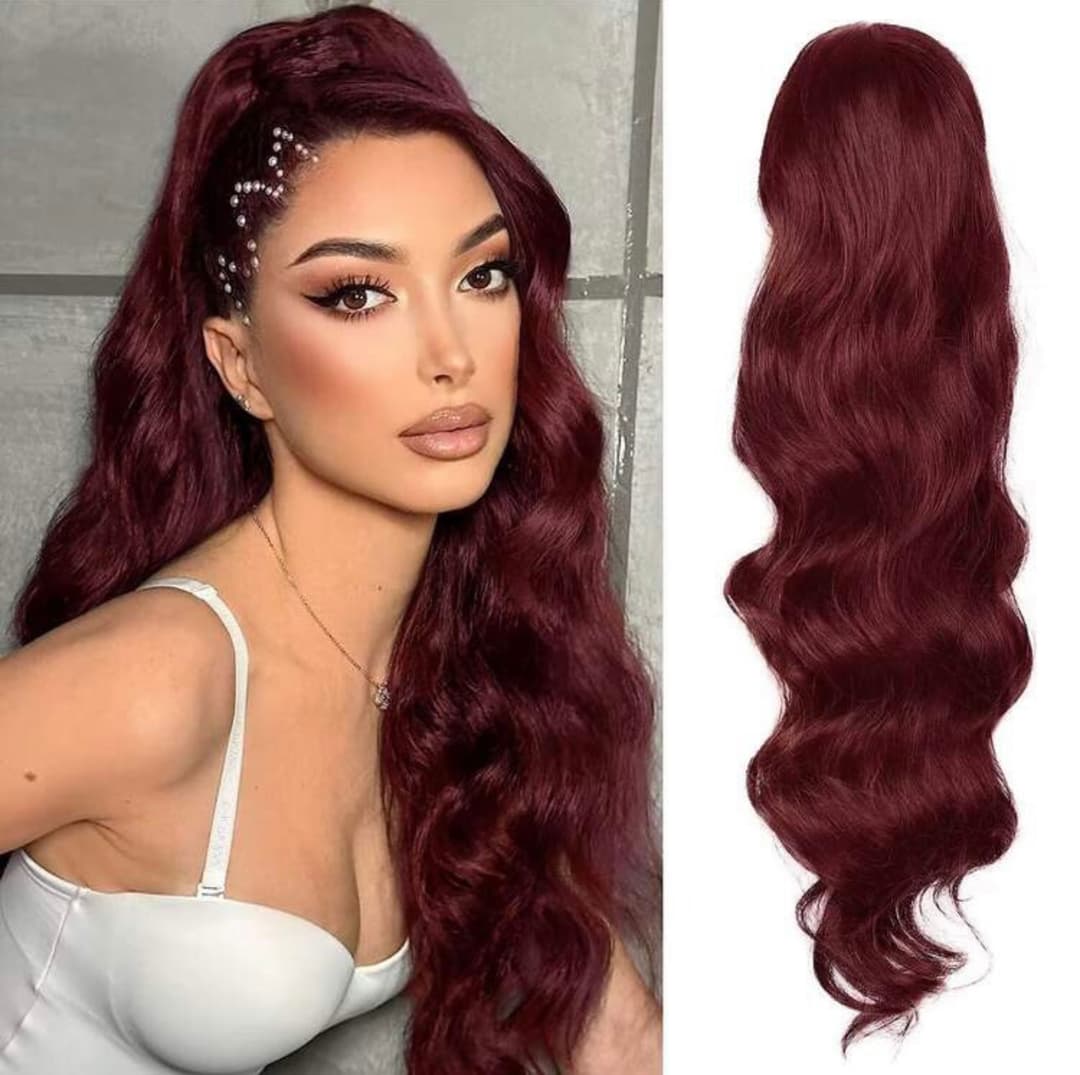 Coada cu Snur #Burgundy II 70 cm