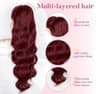 Coada cu Snur #Burgundy II 70 cm