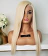 Peruca din par natural Golden Blonde