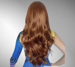 Parrucca sintetica caramel body