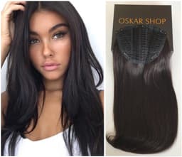Haarsträhne mit Clip Luxe #1B