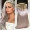 Haarverlängerung mit LUXE Light Grey Cap
