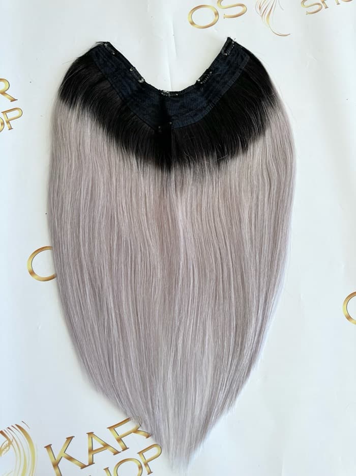 Trese de Par Natural V-Shape Diamond Ombre 1B/Grey