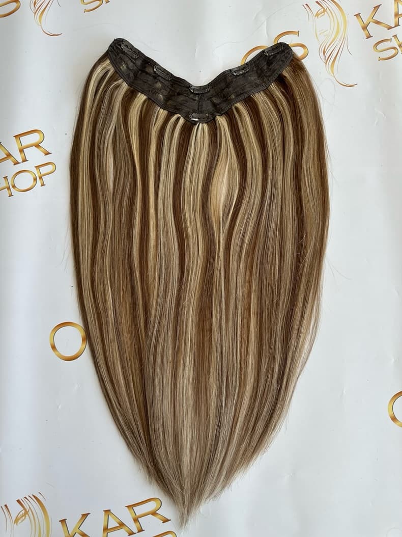 Trese de Par Natural V-Shape Diamond Balayage #1B/Light Grey