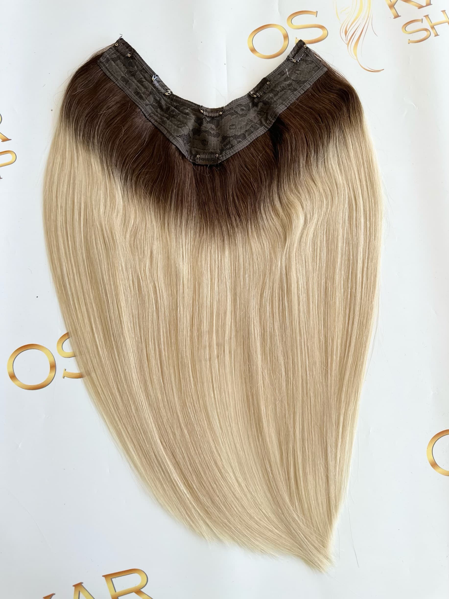 Trese de Par Natural V-Shape Diamond Ombre #3/#60