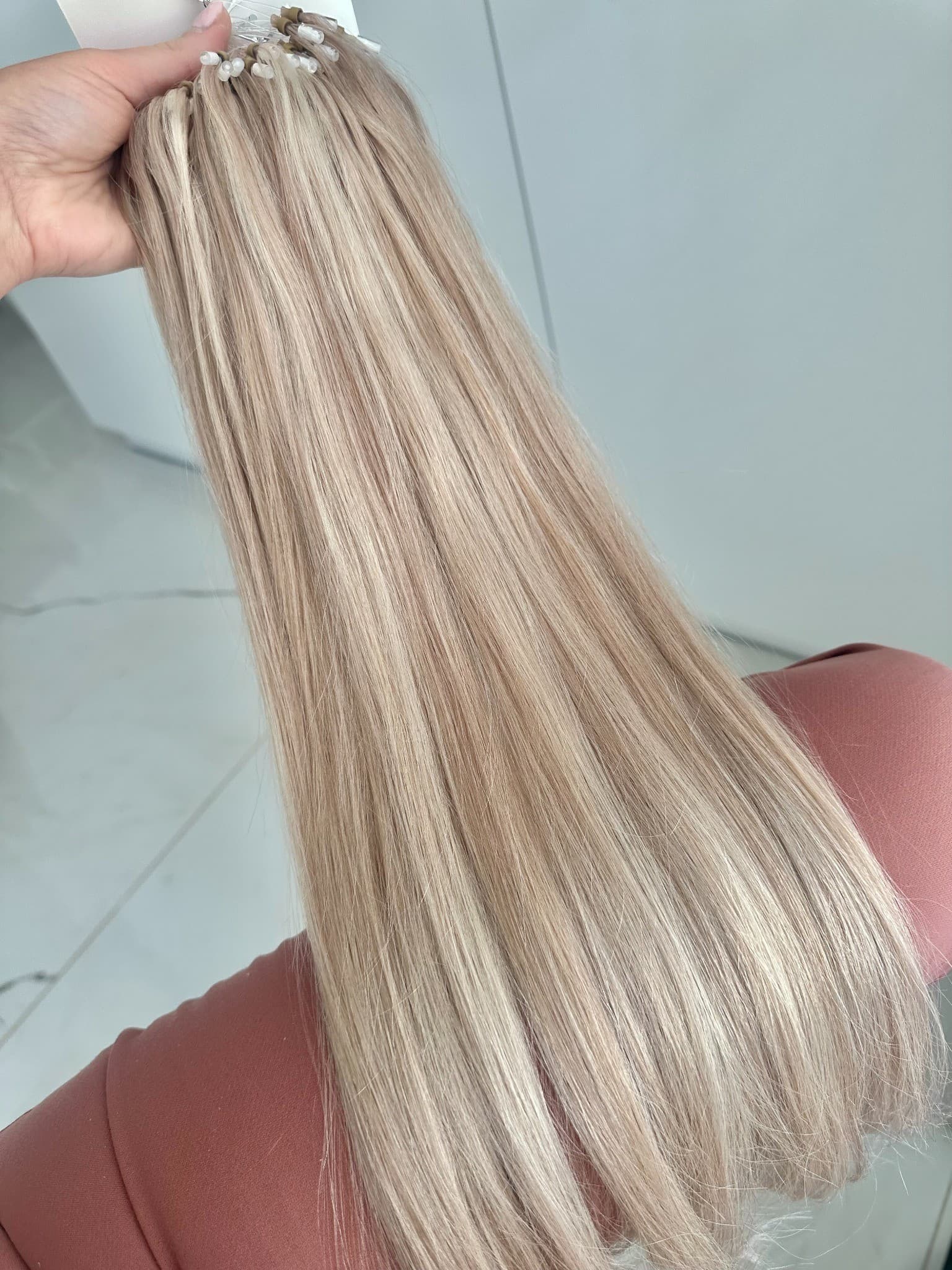 Extensions Microring Diamond Balayage #19/ Argent Extensions Microring Diamond Balayage #19/ Argent