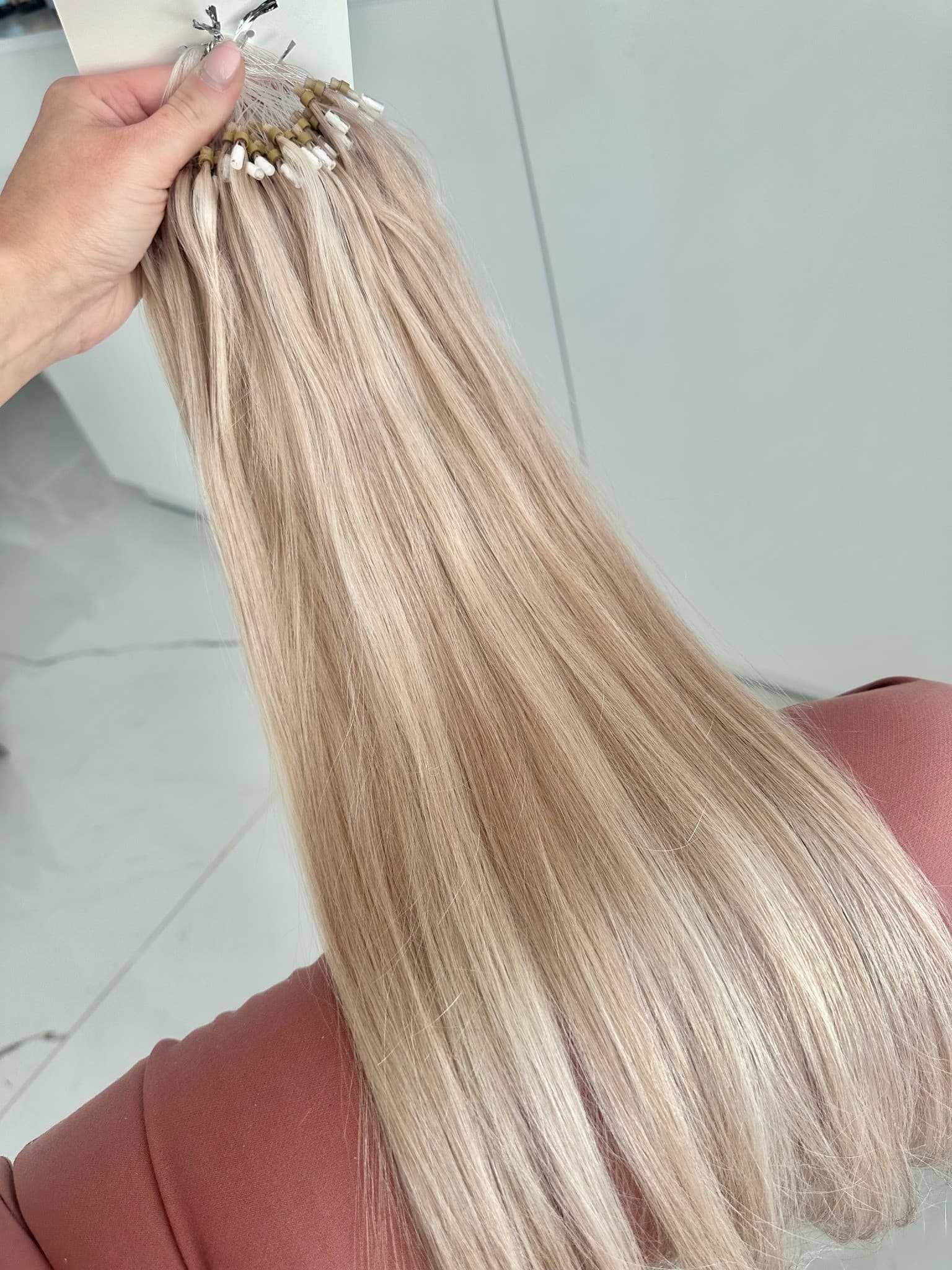 Extensions Microring Diamond Balayage #19/ Argent Extensions Microring Diamond Balayage #19/ Argent