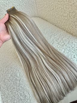 Разширения за руски косъм Balayage #8/Silver/8 Разширения за руски косъм Balayage #8/Silver/8