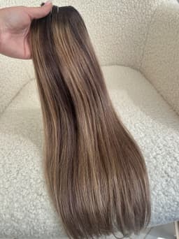 Clip On Premium Drept Black Collection Balayage #8/#2 Clip On Premium Drept Black Collection Balayage #8/#2