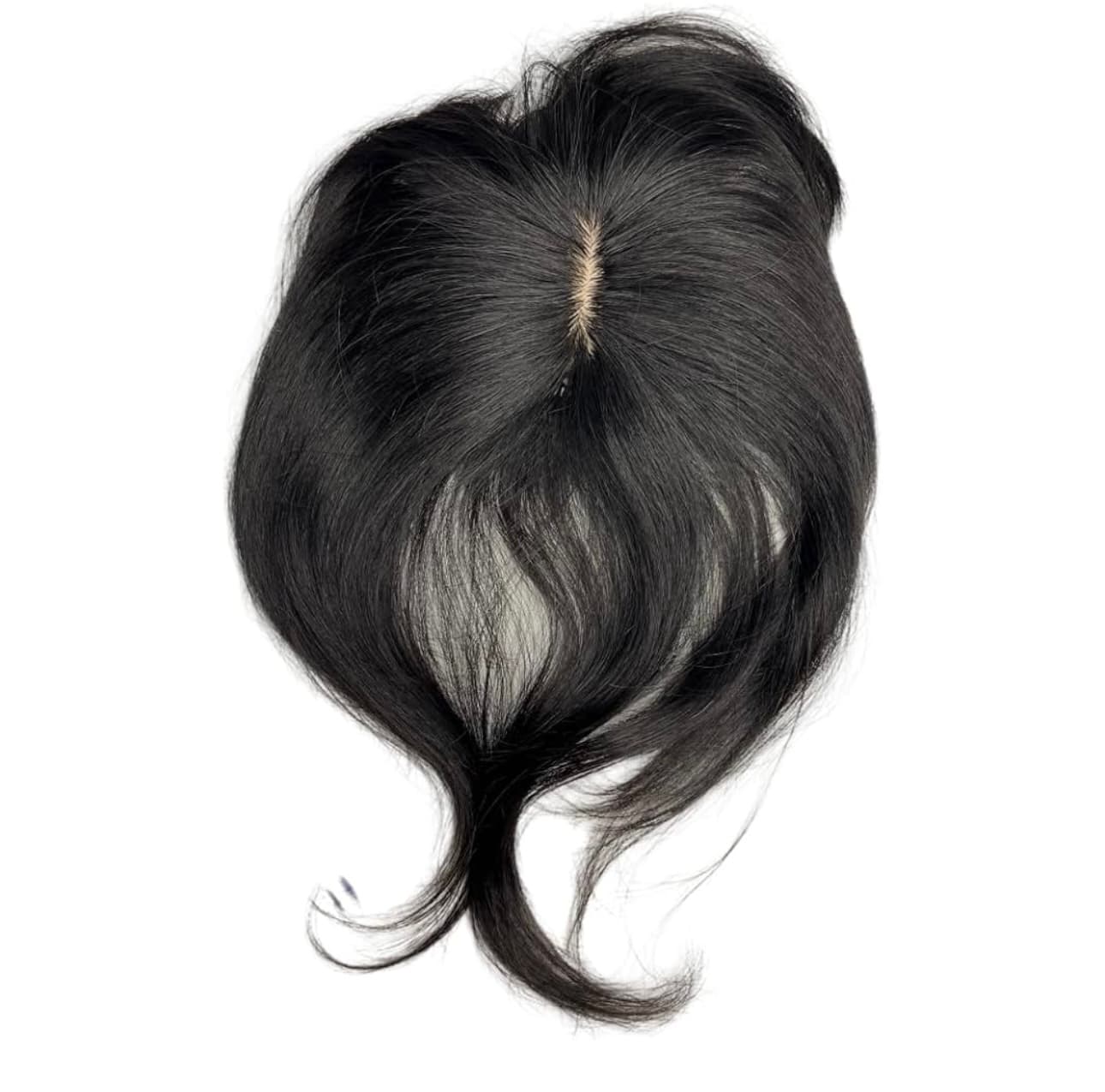 Teilperücke mit natürlichem schwarzen Pony Teilperücke mit natürlichem schwarzen Pony