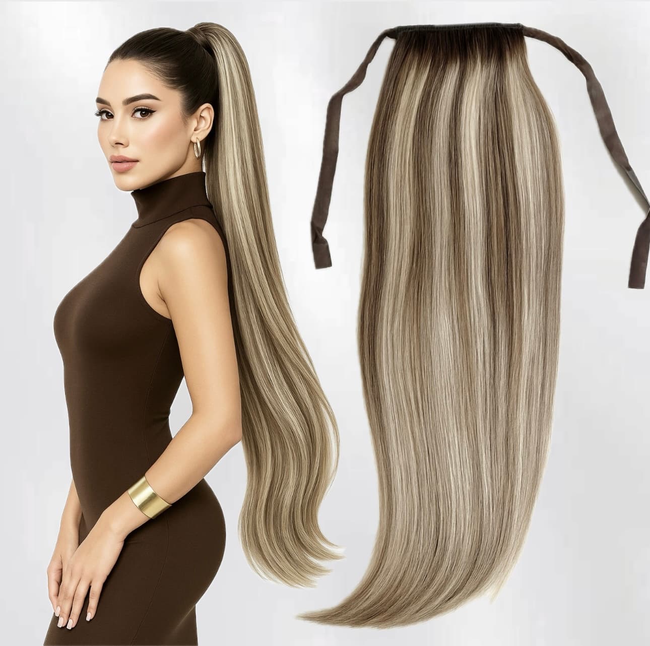 Diamond Balayage Pferdeschwanz #8/ Silber / #8 Diamond Balayage Pferdeschwanz #8/ Silber / #8