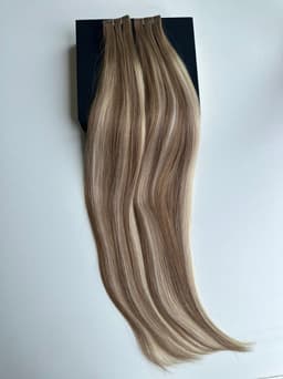Extensii Invisible Tape Balayage #8/Silver/#8 Extensii Invisible Tape Balayage #8/Silver/#8