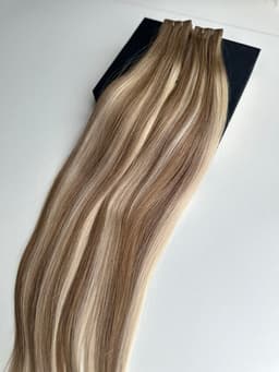 Extensii Invisible Tape Balayage #8/Silver/#8 Extensii Invisible Tape Balayage #8/Silver/#8