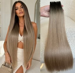 Extensii Invisible Tape Ombre T#1B/ #18 Extensii Invisible Tape Ombre T#1B/ #18