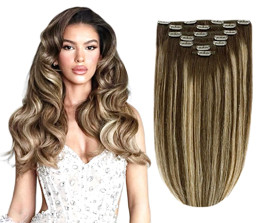 Separate Luxe Balayage Strähnen #4 #613 Separate Luxe Balayage Strähnen #4 #613