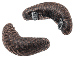 Set mit 3 Haarrollen aus Naturhaar für Dutt, Braun Set mit 3 Haarrollen aus Naturhaar für Dutt, Braun