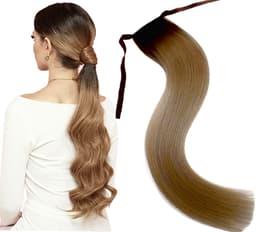 Luxus Ombre Haarschwanz mit Haarband #2#12 Luxus Ombre Haarschwanz mit Haarband #2#12