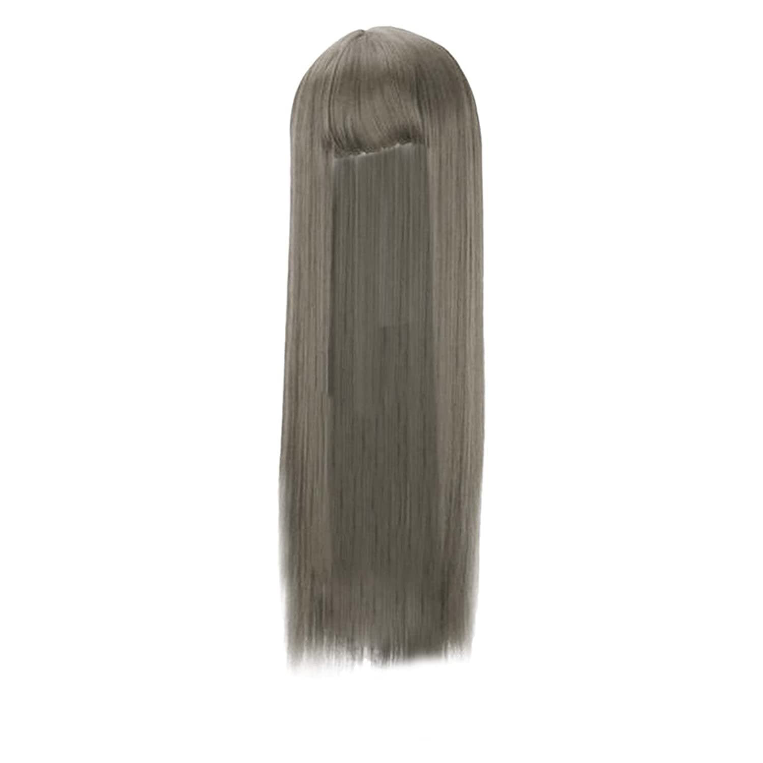 Teilperücke mit blond-grauem Pony Teilperücke mit blond-grauem Pony