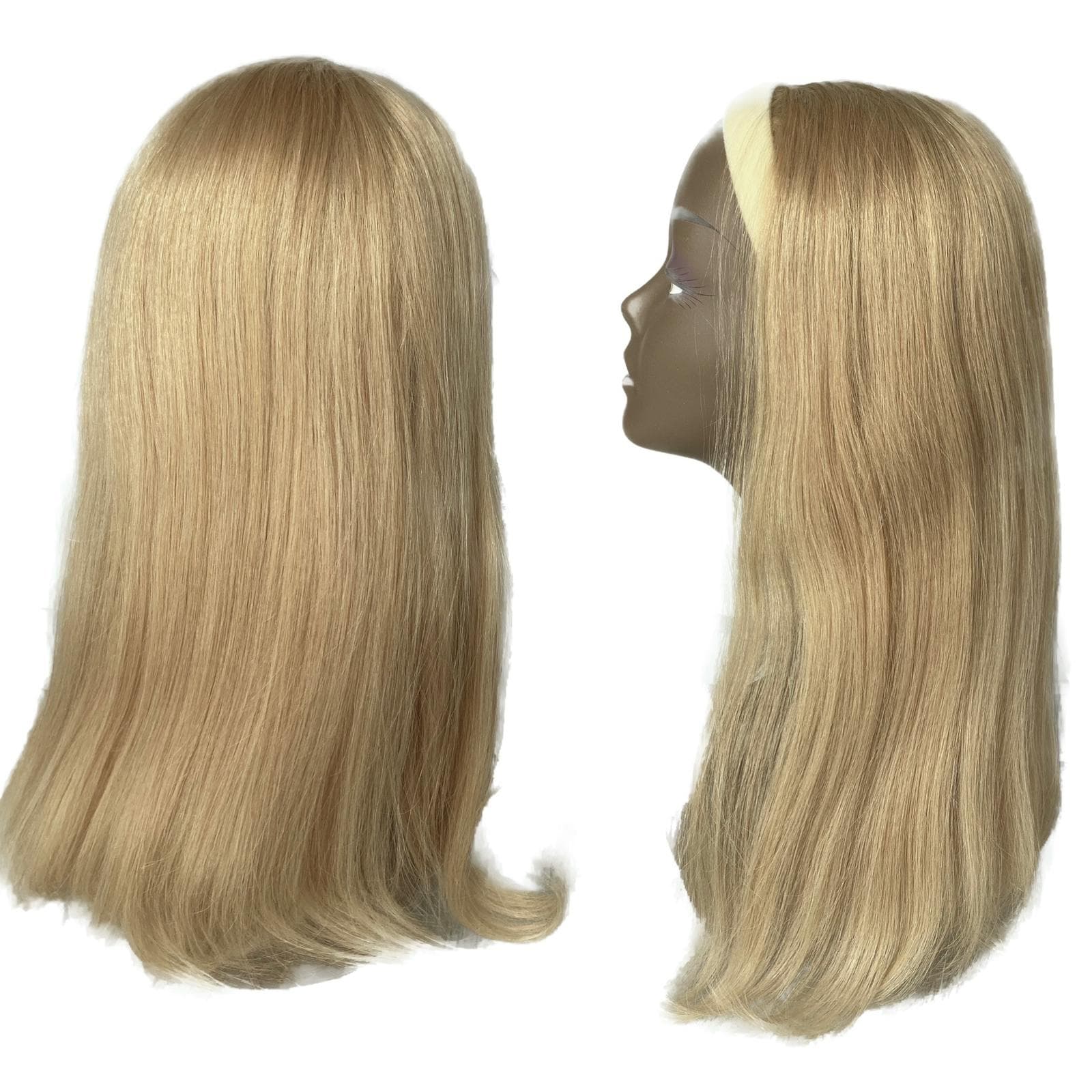 Volumenaufsatz mit Luxuriösem Beigen Band Blond Volumenaufsatz mit Luxuriösem Beigen Band Blond