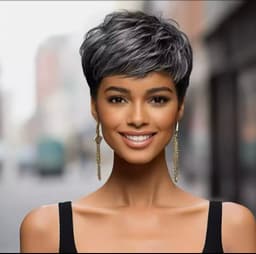 Перука Сив Madame от естествен косъм Перука Сив Madame от естествен косъм