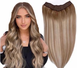 Natürliche Haarsträhne V-Form Diamond Balayage #7/#18 Natürliche Haarsträhne V-Form Diamond Balayage #7/#18