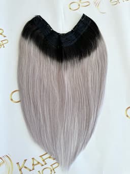 Trese de Par Natural V-Shape Diamond Ombre 1B/Grey Trese de Par Natural V-Shape Diamond Ombre 1B/Grey