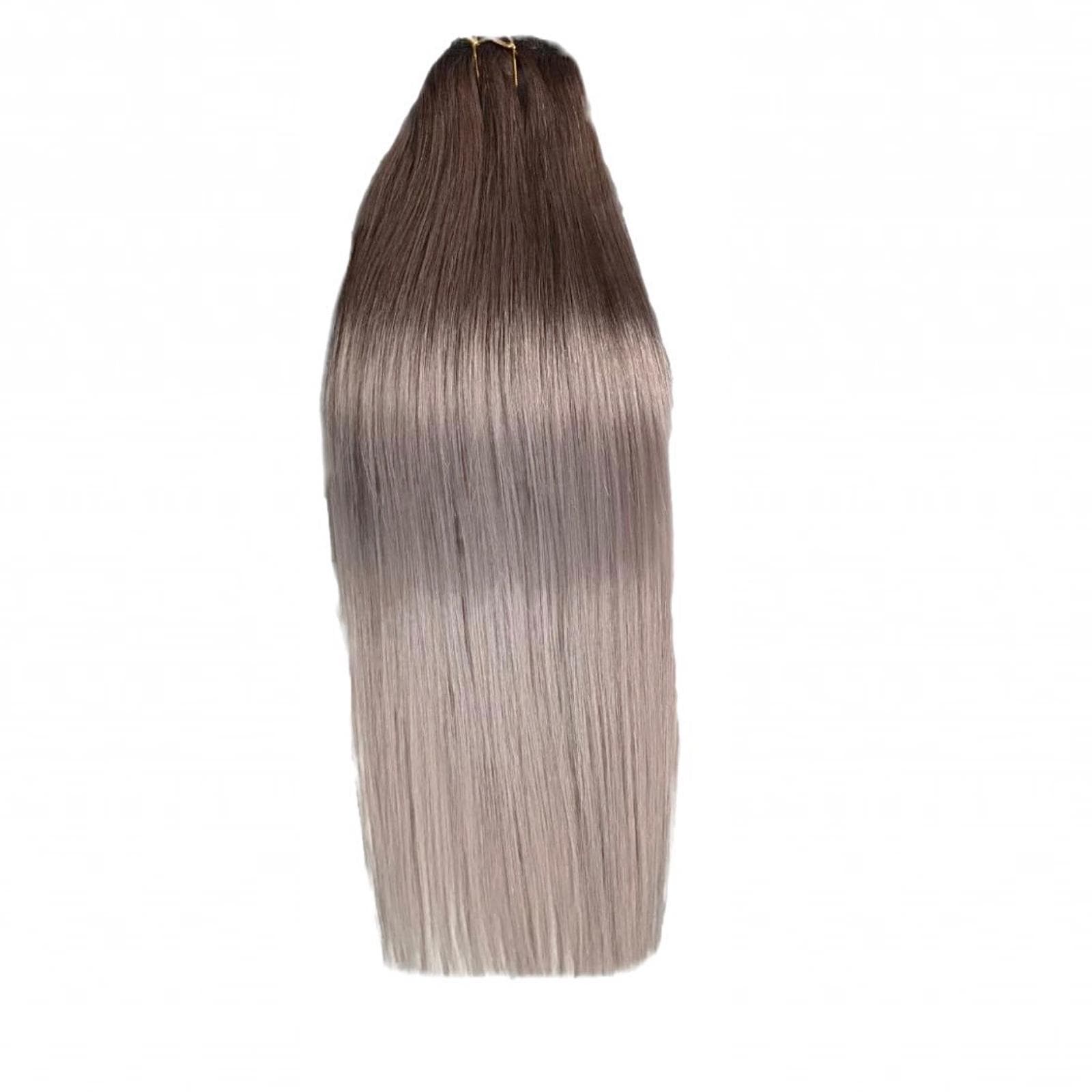 Clip-on Russian Ombre #5/HELLGRAU Clip-on Russian Ombre #5/HELLGRAU
